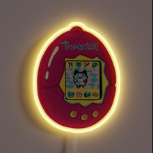 Charger l&#39;image dans la galerie, This glowing pink Tamagotchi neon sign brings nostalgic 90s vibes back to life—pixel pet and all!