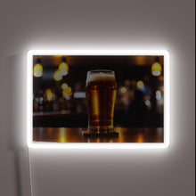 Charger l&#39;image dans la galerie, Glowing Neon Sign Featuring Iconic Beer Tap in Bar Setting