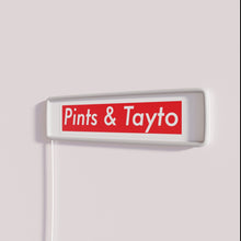 Charger l&#39;image dans la galerie, RGB LED neon bar pub decoration with Pints and Tattoo logo