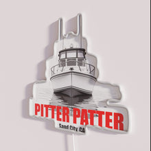 Charger l&#39;image dans la galerie, Vibrant Rainbow Pitter Patter Design Neon Sign with LED Lighting Effects
