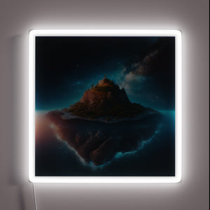 Galaxy-inspired RGB neon sign illuminates your space with vibrant colors