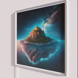 Galaxy Bright Neon Wall Decor with Vibrant Planet Color Scheme