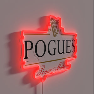 Vintage-inspired Pogues tribute wall decor featuring 1982 album artwork graphics.