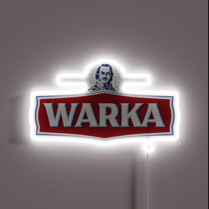 Eye-catching Polish beer bar decoration with colorful RGB lighting effect