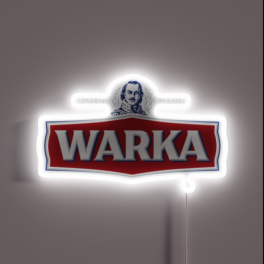 Eye-catching Polish beer bar decoration with colorful RGB lighting effect