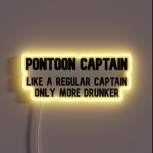 Charger l&#39;image dans la galerie, Cruise in style with vibrant color-changing neon Pontoon boat sign