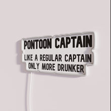 Charger l&#39;image dans la galerie, Neon boating themed Pontoon Captain LED bar pub decor light