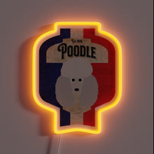 Charger l&#39;image dans la galerie, Pawsitively quirky distressed design featuring a French poodle beer label art