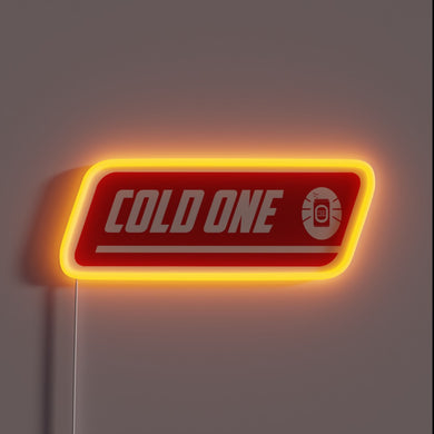 Customizable RGB neon sign with beer bottle design and fun phrase