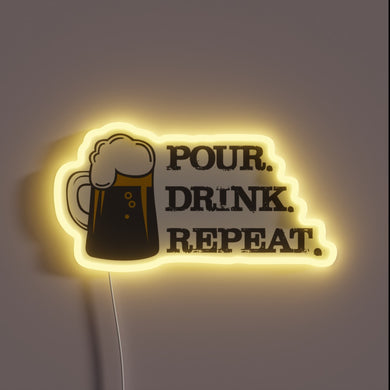Fun and playful neon sign for your bar or pub.