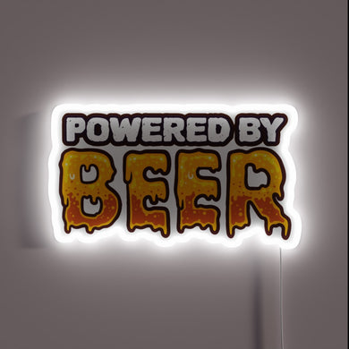 Vibrant powered RGB neon light display with customizable color options