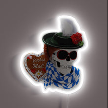 Charger l&#39;image dans la galerie, Vibrant neon sign featuring a pretty girl at Oktoberfest.