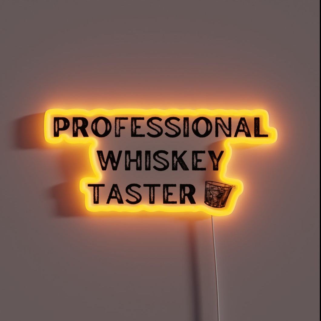 Elevate Your Spirits with Authentic Whisky Connoisseurship Illumination Signs