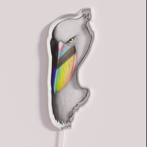 Neon Rainbow Pride Flag Sign, Celebrating Diversity and Self Expression Together