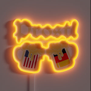 Neon RGB Sign for Oktoberfest Party and Beer Enthusiasts Gatherings