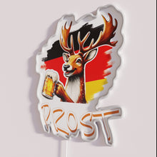 Charger l&#39;image dans la galerie, Vibrant PROST MY DEER BEER RGB LED neon bar decoration