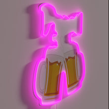Charger l&#39;image dans la galerie, Vibrant RGB Neon Sign Celebrating 2018 Prost Oktoberfest German Beer Festival