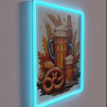 Charger l&#39;image dans la galerie, Traditional German Cheers and Good Times illuminated with colorful neon lights.