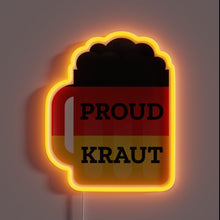 Charger l&#39;image dans la galerie, Traditional German beer mug with vibrant RGB neon sign design