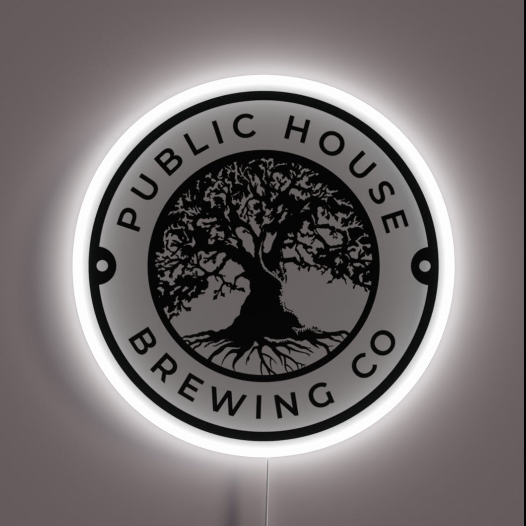 RGB Neon Sign for Public House Brewing Company's Modern Vibe