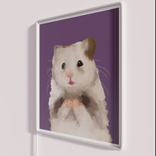Charger l&#39;image dans la galerie, Vibrant purple hamster LED neon sign for colorful home decor lovers.