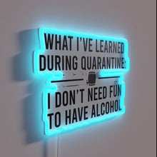 Charger l&#39;image dans la galerie, Add vibrant quarantine humor with this customizable RGB neon sign.