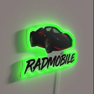 Add futuristic vibe to your space with glowing RGB letters.