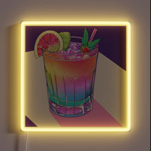 Charger l&#39;image dans la galerie, Vibrant Neon Rainbow Light Sign for Fantasy Cocktail Bars and Restaurants.