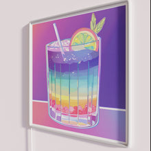 Charger l&#39;image dans la galerie, Neon bar decor, stylish cocktail art with colorful LED lighting