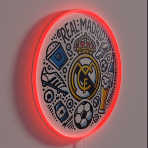 Vibrant RGB neon sign for any football fan's bar decor.