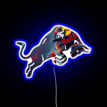 Charger l&#39;image dans la galerie, Red Bull Racing Verstappen Design RGB neon sign blue