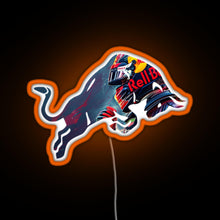 Charger l&#39;image dans la galerie, Red Bull Racing Verstappen Design RGB neon sign orange