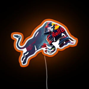 Red Bull Racing Verstappen Design RGB neon sign orange