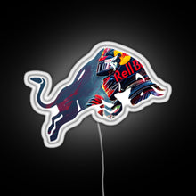 Charger l&#39;image dans la galerie, Red Bull Racing Verstappen Design RGB neon sign white 