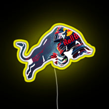 Charger l&#39;image dans la galerie, Red Bull Racing Verstappen Design RGB neon sign yellow