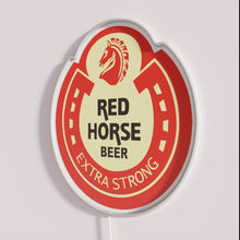 Charger l&#39;image dans la galerie, RGB Neon Bar Decor Sign with Red Horse Beer Logo