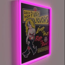 Charger l&#39;image dans la galerie, Eye-catching red hot liquor sign with vibrant RGB neon accents