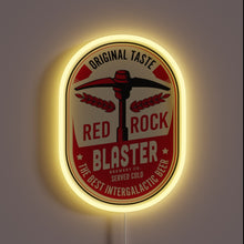 Charger l&#39;image dans la galerie, Glowing Red Rock Blaster Neon Sign with Bright RGB Illumination Effects.