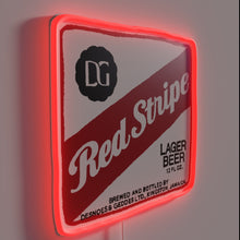 Charger l&#39;image dans la galerie, Red Striped Transparent POP Neon Sign in Vibrant RGB Colors
