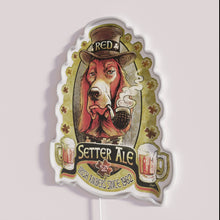 Charger l&#39;image dans la galerie, Red Setter Irish Ale themed colorful neon illuminated bar decor