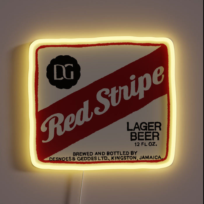 Vibrant Red Neon Sign Illuminates Any Space with Electrifying Pop Color.