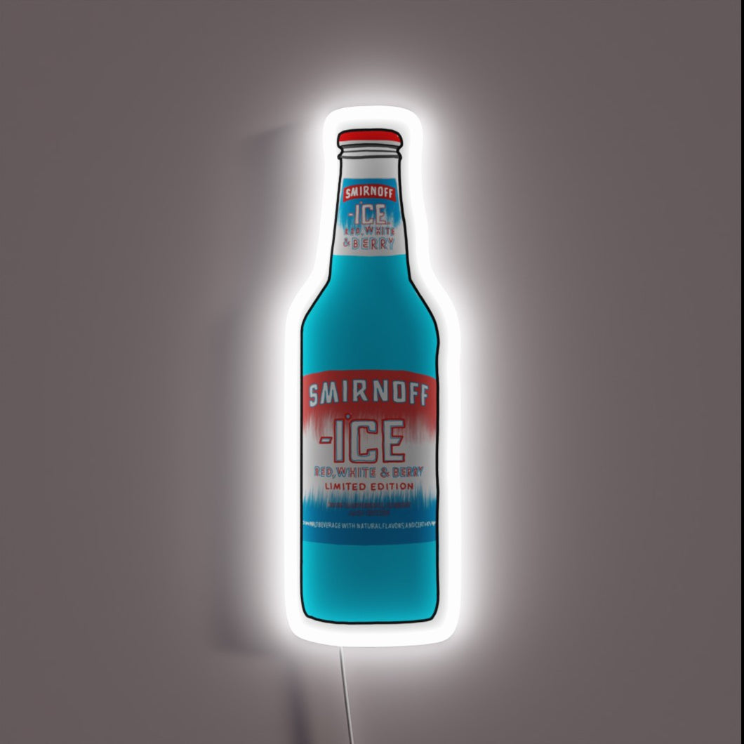 Neon RGB Lighting Adorns Your Bar with Vibrant Red White Berry