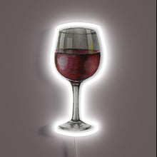 Charger l&#39;image dans la galerie, Vibrant red wine-inspired glow in modern RGB neon lighting design