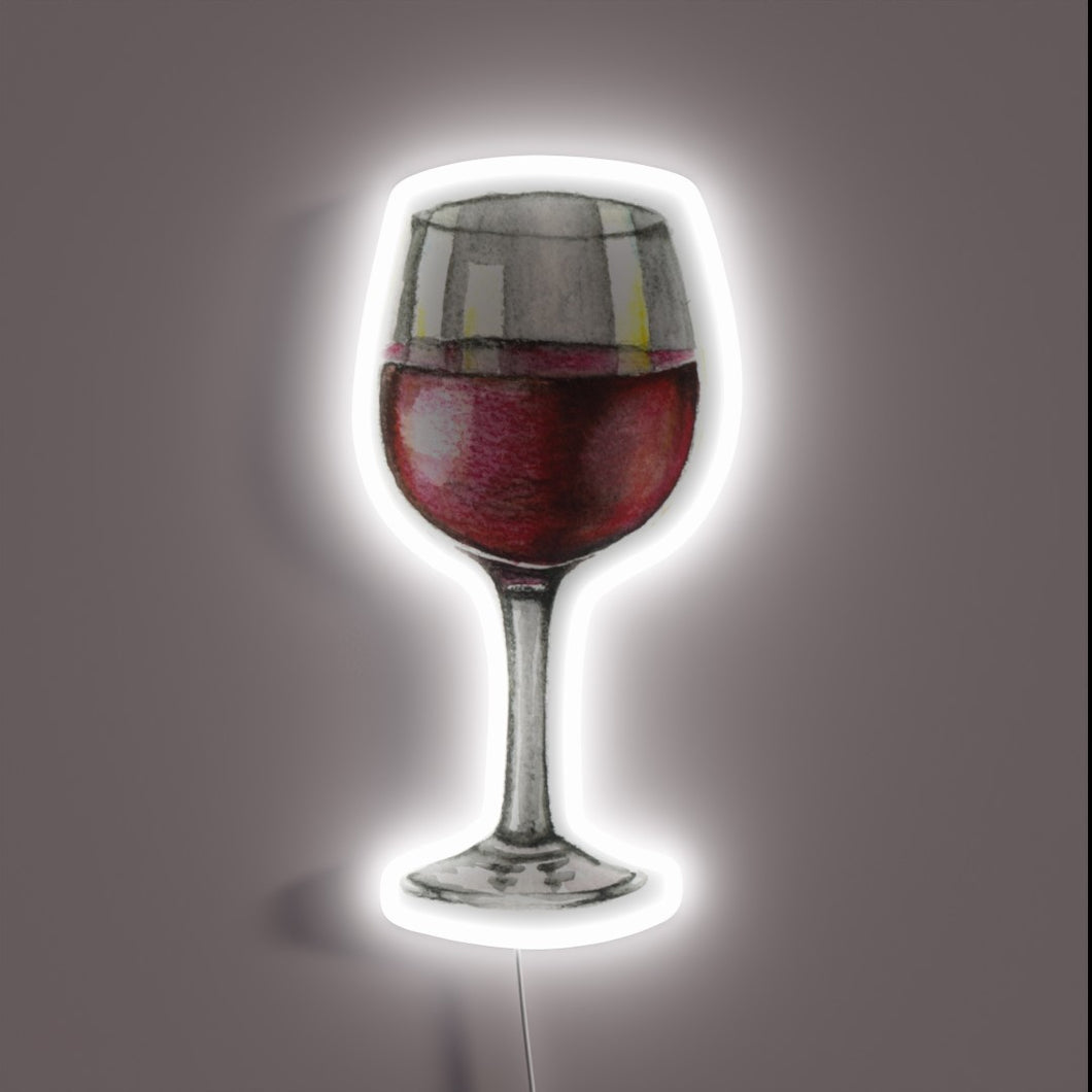 Vibrant red wine-inspired glow in modern RGB neon lighting design