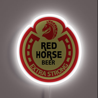 Eye-catching RGB Neon Sign Featuring Redhorse Philippines Beer Logo