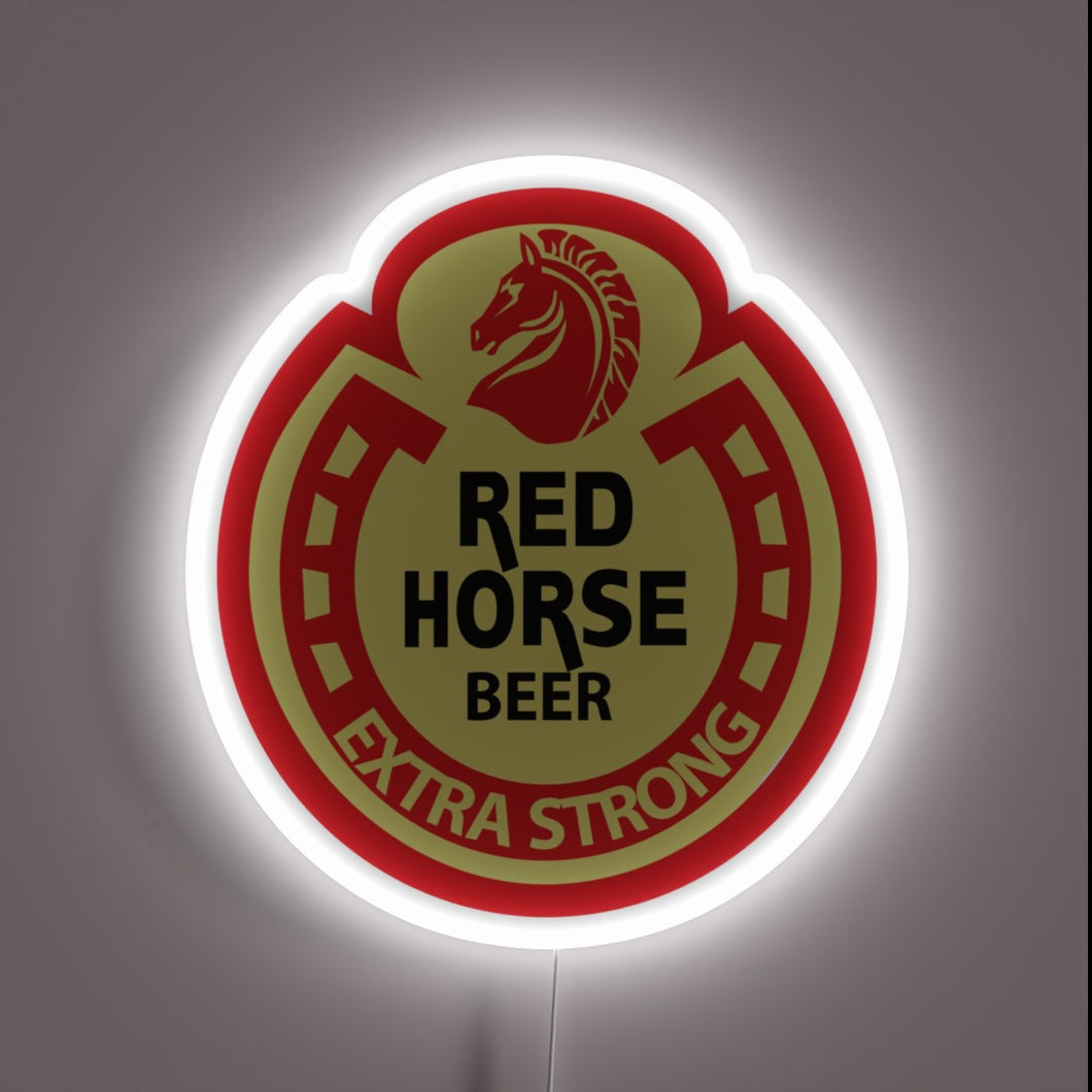 Eye-catching RGB Neon Sign Featuring Redhorse Philippines Beer Logo