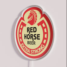 Charger l&#39;image dans la galerie, Vibrant Red Horse Philippines Beer Sign in High Definition RGB Neon