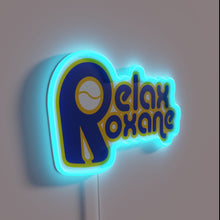 Charger l&#39;image dans la galerie, Relax and unwind with this calming blue neon wall decor.