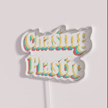 Charger l&#39;image dans la galerie, Vibrant retro style plastic chasing LED neon sign with colorful display.