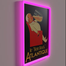 Charger l&#39;image dans la galerie, Vintage inspired French brewery advertisement Le Bon Bock neon sign